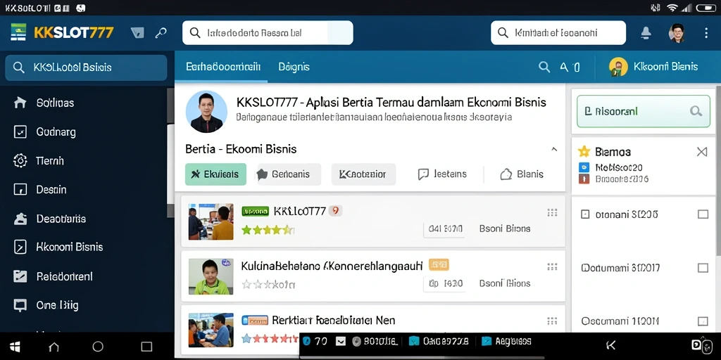 Tampilan antarmuka KKSLOT777 yang informatif dan mudah digunakan.