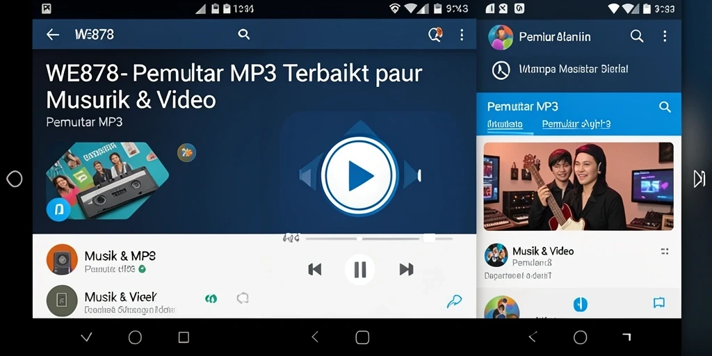 Antarmuka pengguna WE878 yang sederhana dan menarik.